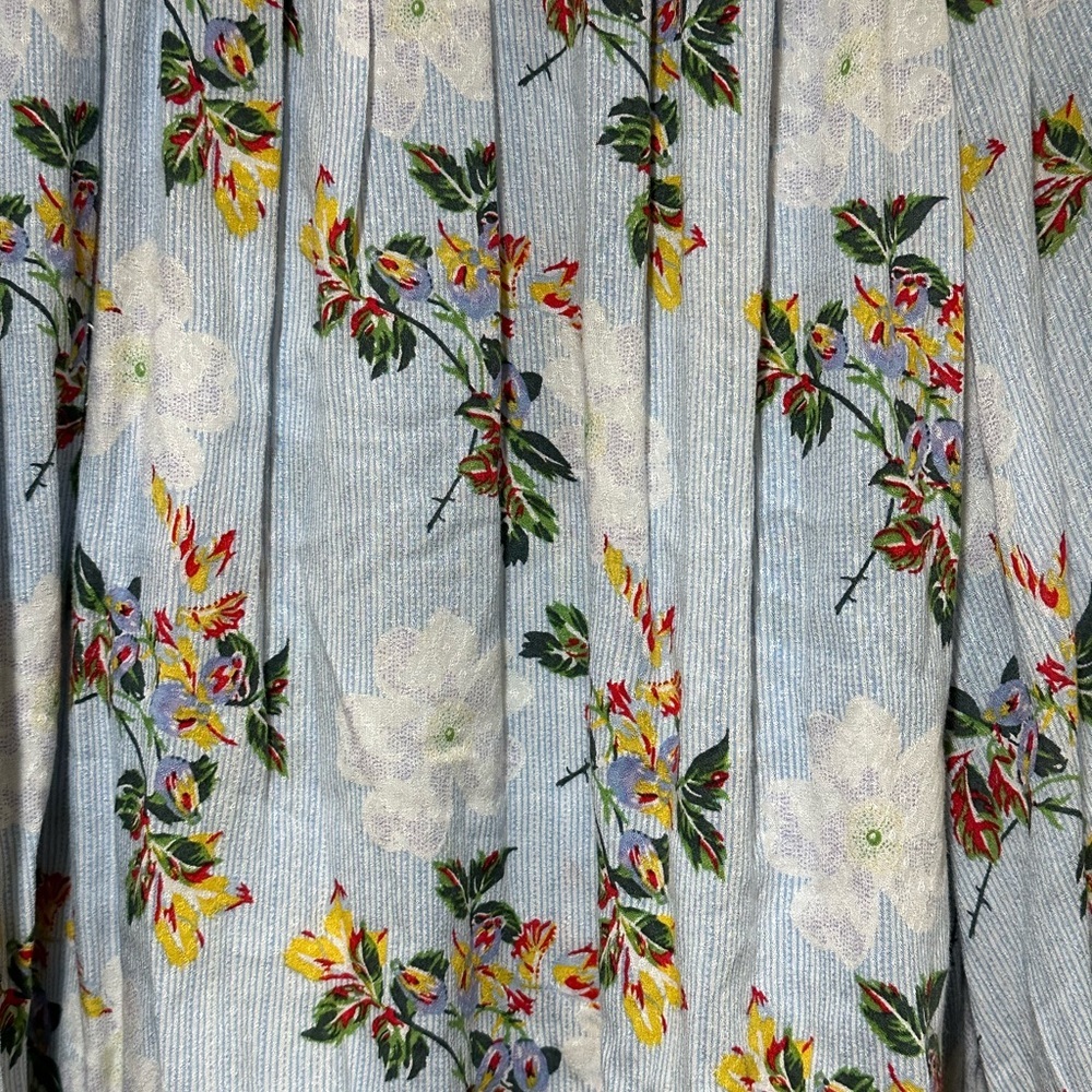 Anthropologie Maeve Boswell striped floral blouse 8 - Picture 10 of 10